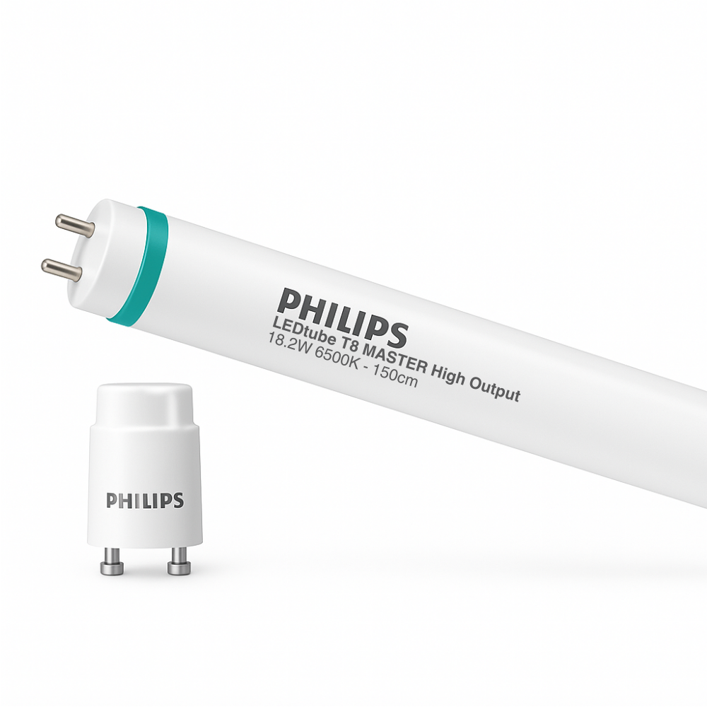 Philips MAS LEDtube 1500mm HO 18.2W T8 6500K Kall dagsljus 3100 lumen G13 ROT 220-240V CRI 80