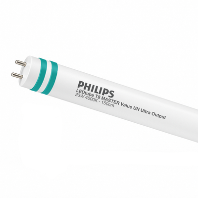 Philips MAS LEDtube T8 1500mm 23W 4000K Kallvit 3700 lumen G13 frostat glasrör, CE RoHS