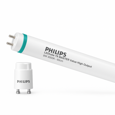 Philips MAS LEDtube VLE 600mm HO T8 8W 3000K G13 Frostad 1000 lumen 220-240V CRI 80 RoHS CE