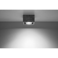 sollux lighting LED plafondspot QUATRO AR111 GU10, grey, flicker-free