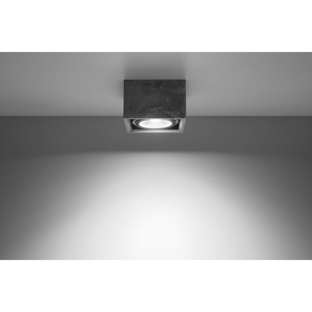 sollux lighting LED plafondspot QUATRO AR111 GU10, grey, flicker-free