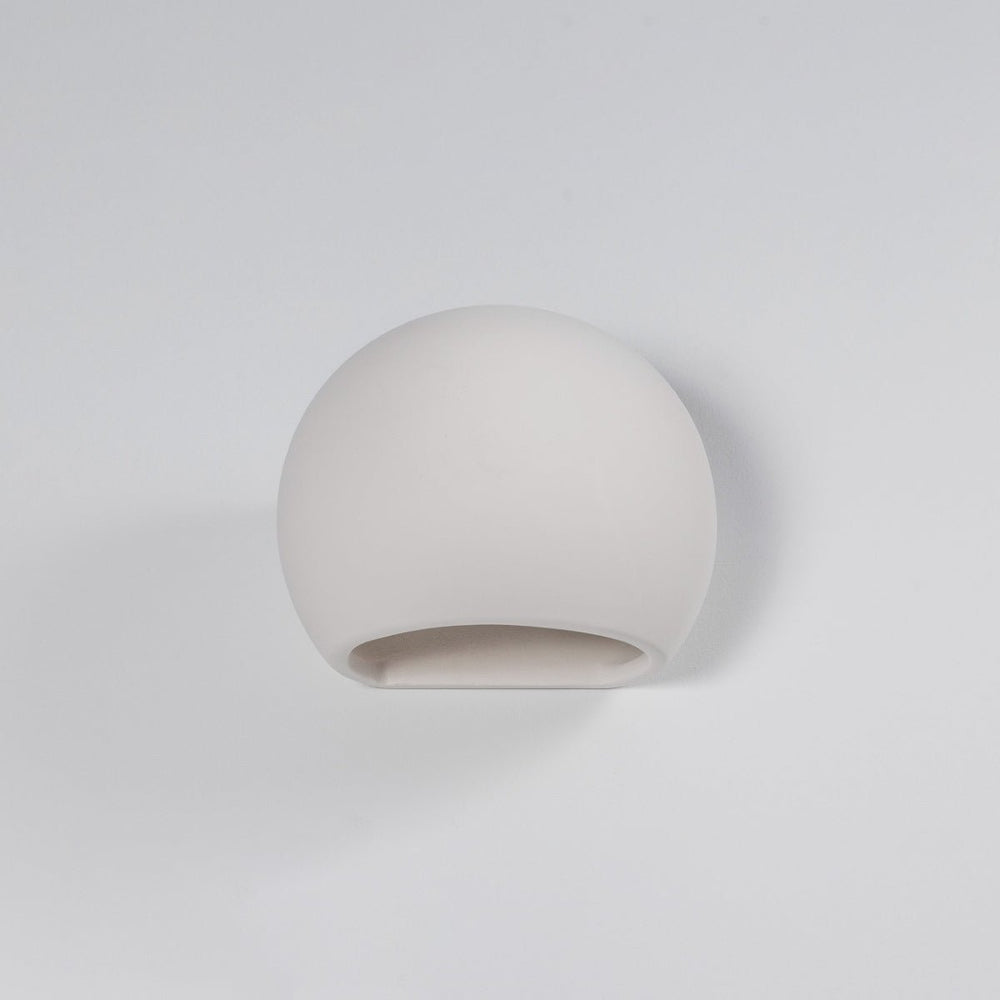 Sollux Lighting keramisk vägglampa glob vit E27-sockel 60W LED-kompatibel