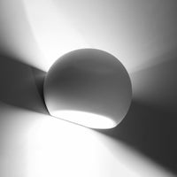 Sollux Lighting keramisk vägglampa glob vit E27-sockel 60W LED-kompatibel