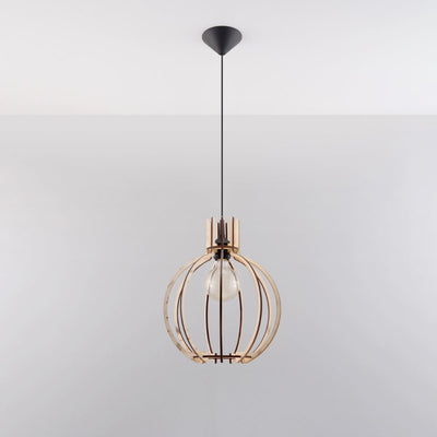 Sollux Lighting LED hänglampa med E27-sockel, 220-240V, matt guldaluminium