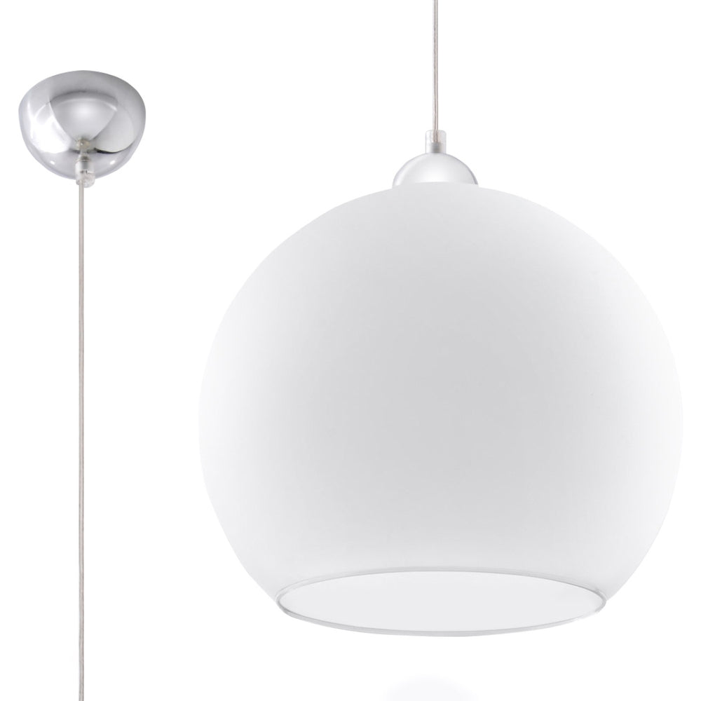 Sollux Lighting BALL LED hänglampa, IP20, 220-240V, max 50W, matt mässing i guldutförande