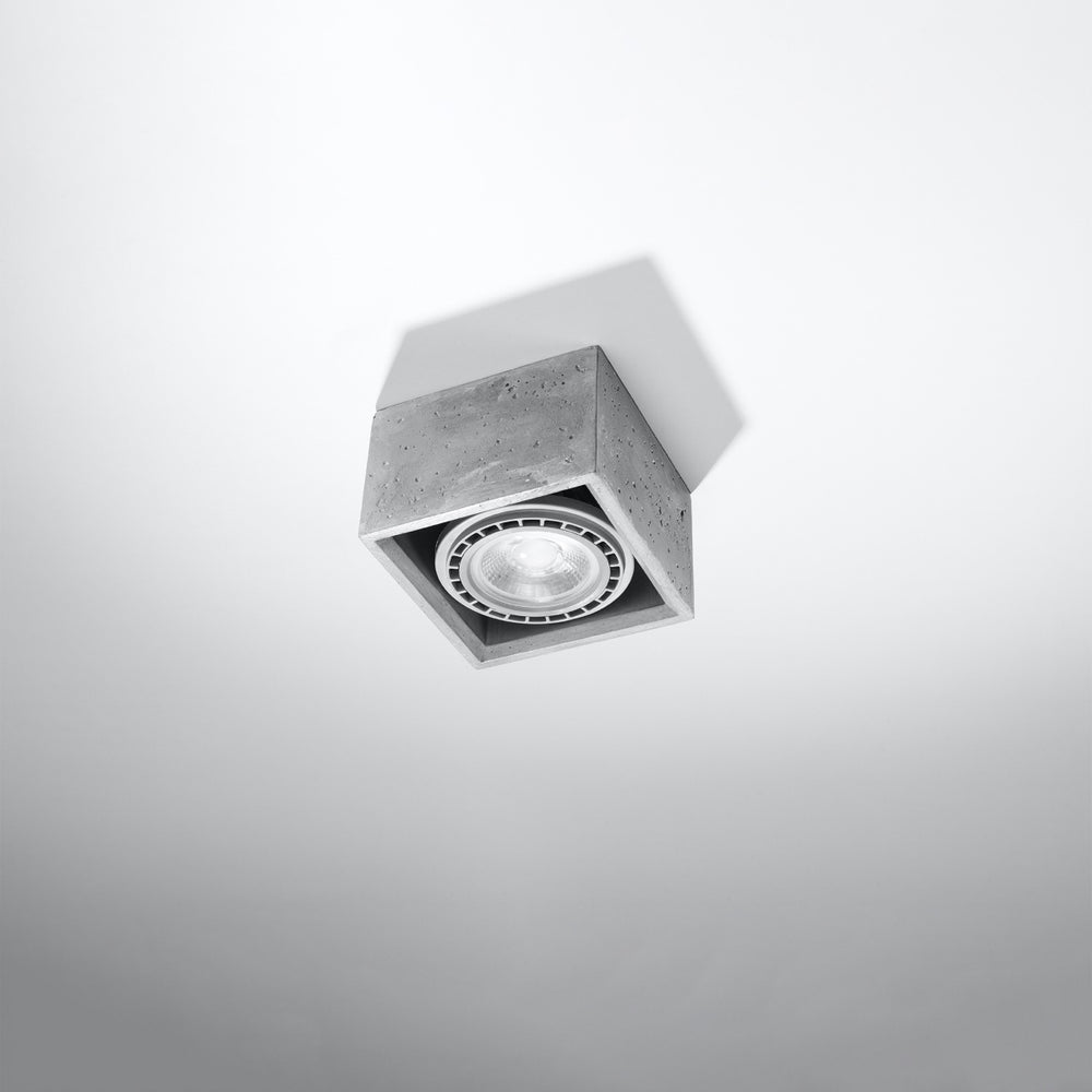 sollux lighting LED plafondspot QUATRO AR111 GU10, grey, flicker-free