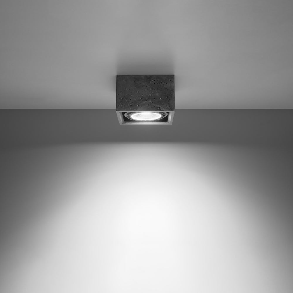 sollux lighting LED plafondspot QUATRO AR111 GU10, grey, flicker-free