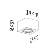 sollux lighting LED plafondspot QUATRO AR111 GU10, grey, flicker-free