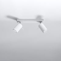 Sollux Lighting LED plafondspot with 2 GU10 fittings - white aluminum