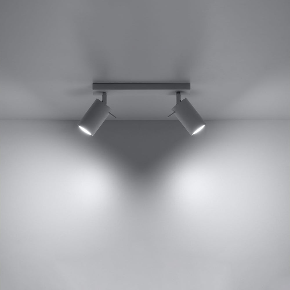 Sollux Lighting LED plafondspot with 2 GU10 fittings - white aluminum