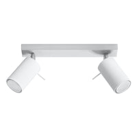 Sollux Lighting LED plafondspot with 2 GU10 fittings - white aluminum