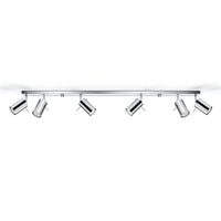 Sollux lighting led ceiling spot chrome ring with gu10 fitting