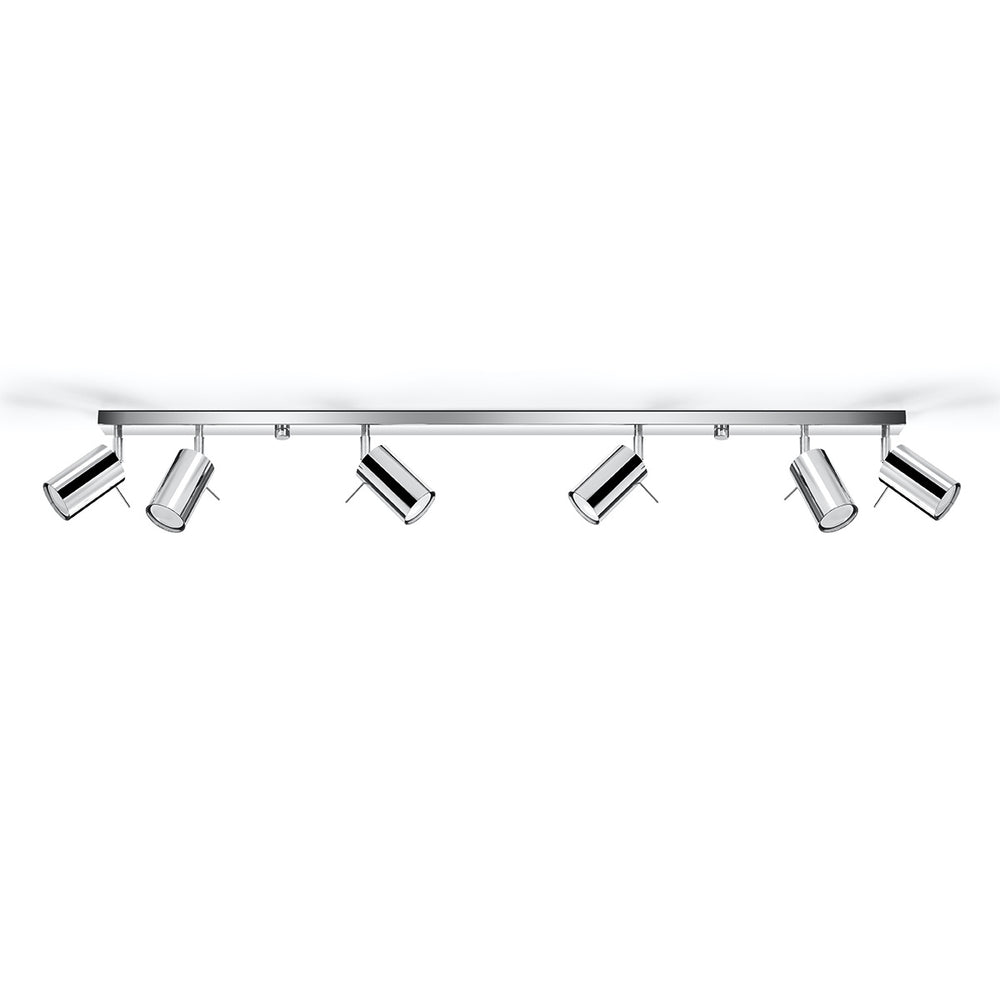 Sollux lighting led ceiling spot chrome ring with gu10 fitting