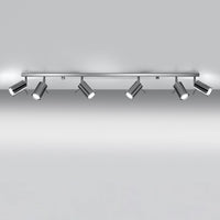 Sollux lighting led ceiling spot chrome ring with gu10 fitting