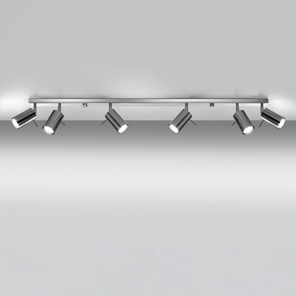 Sollux lighting led ceiling spot chrome ring with gu10 fitting