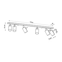 Sollux lighting led ceiling spot chrome ring with gu10 fitting