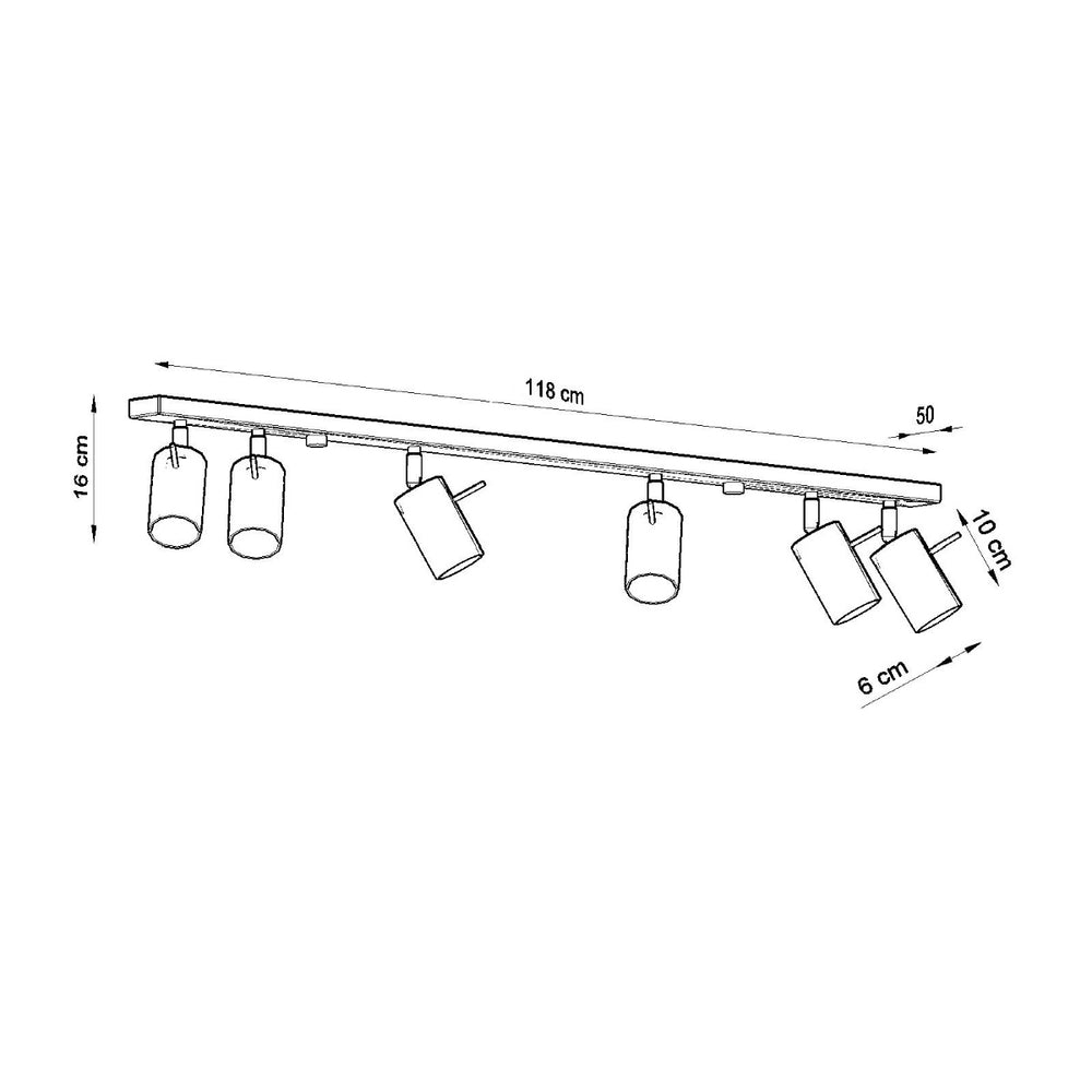 Sollux lighting led ceiling spot chrome ring with gu10 fitting