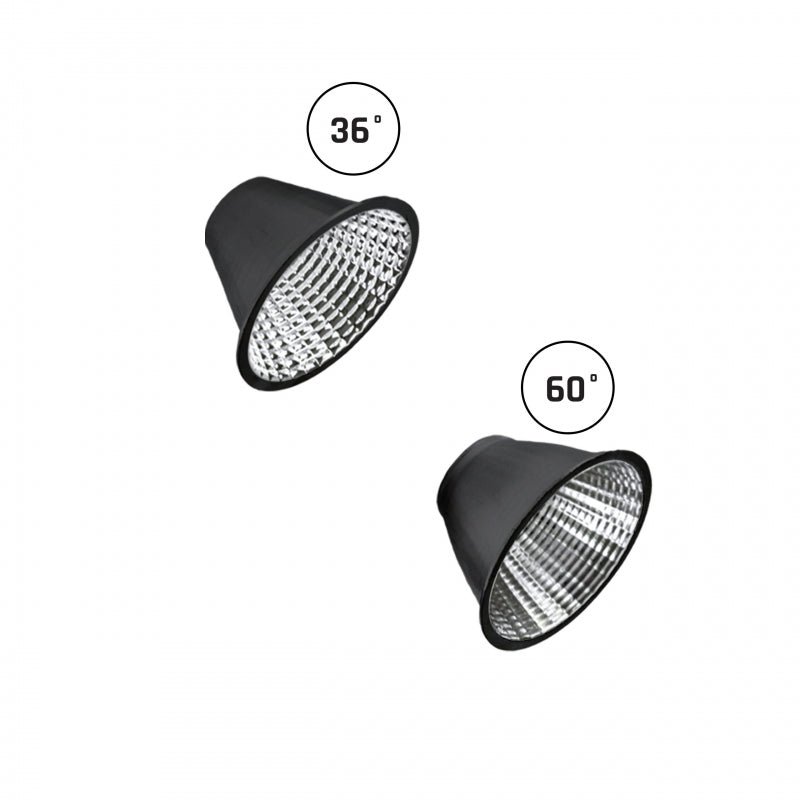 Spectrum Andromeda LED inbyggnadsspot svart, 3000 lumen, 3000K, IP20, CRI &gt;90, 36°/60° strålvinkel, 15-27W justerbar