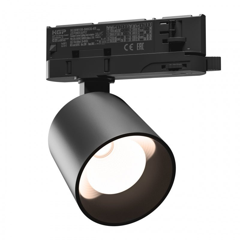 Spectrum Artemida mini RA&gt;90 svart LED-spot 20W, 230V, 3000K, 1700 lumen, IP20, inomhusbelysning, 36/60 graders vinkel