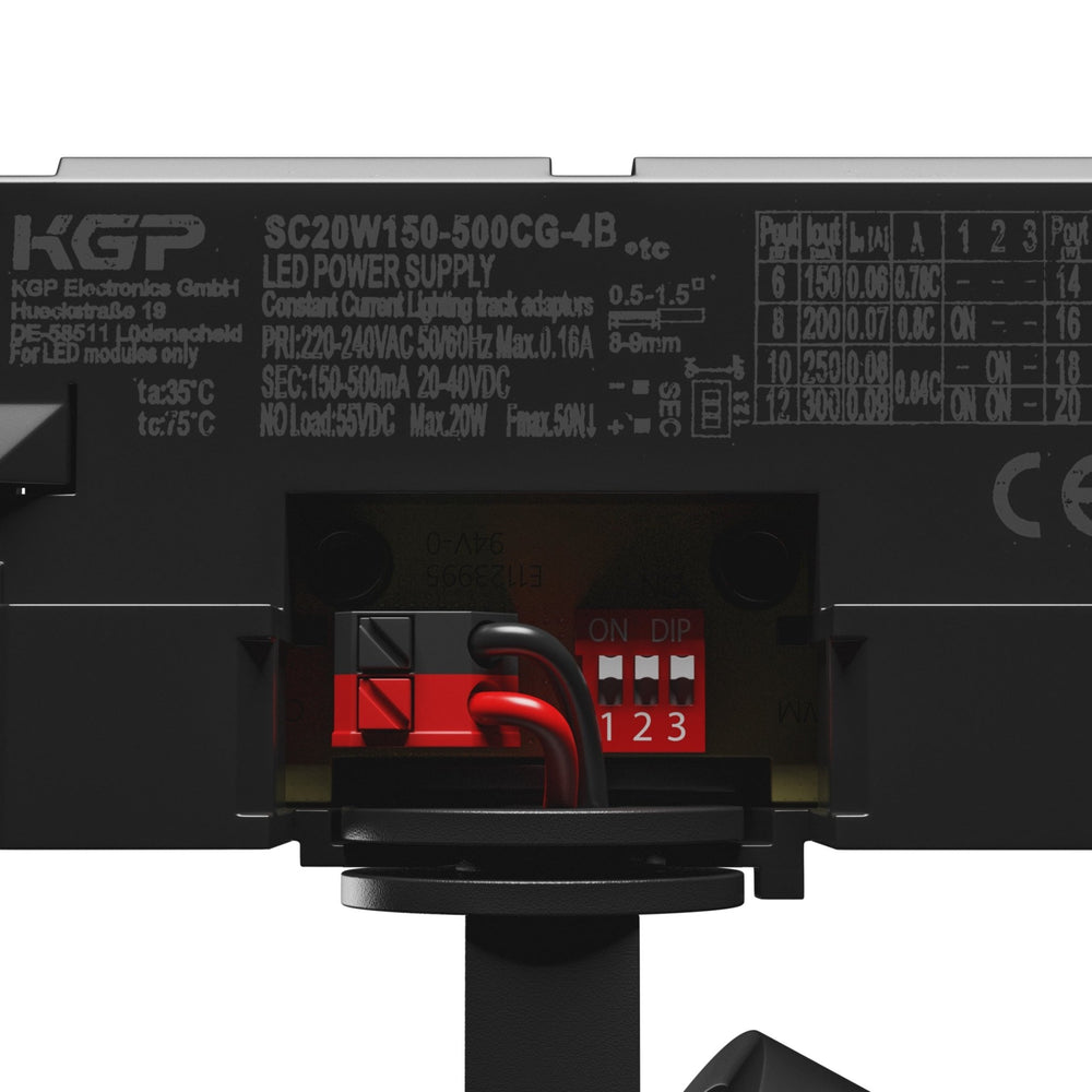 Spectrum Artemida mini RA&gt;90 svart LED-spot 20W, 230V, 3000K, 1700 lumen, IP20, inomhusbelysning, 36/60 graders vinkel