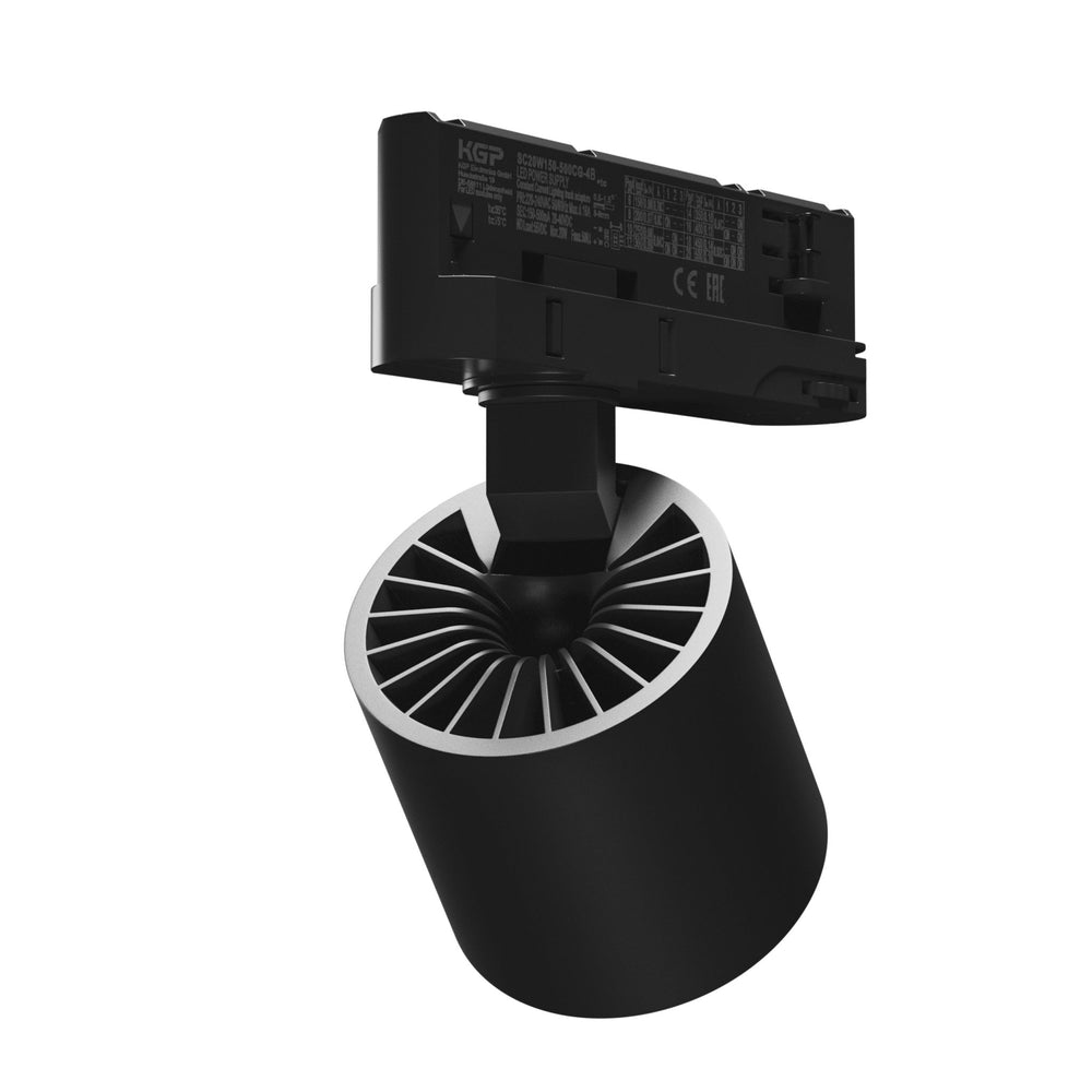 Spectrum Artemida mini RA&gt;90 svart LED-spot 20W, 230V, 3000K, 1700 lumen, IP20, inomhusbelysning, 36/60 graders vinkel