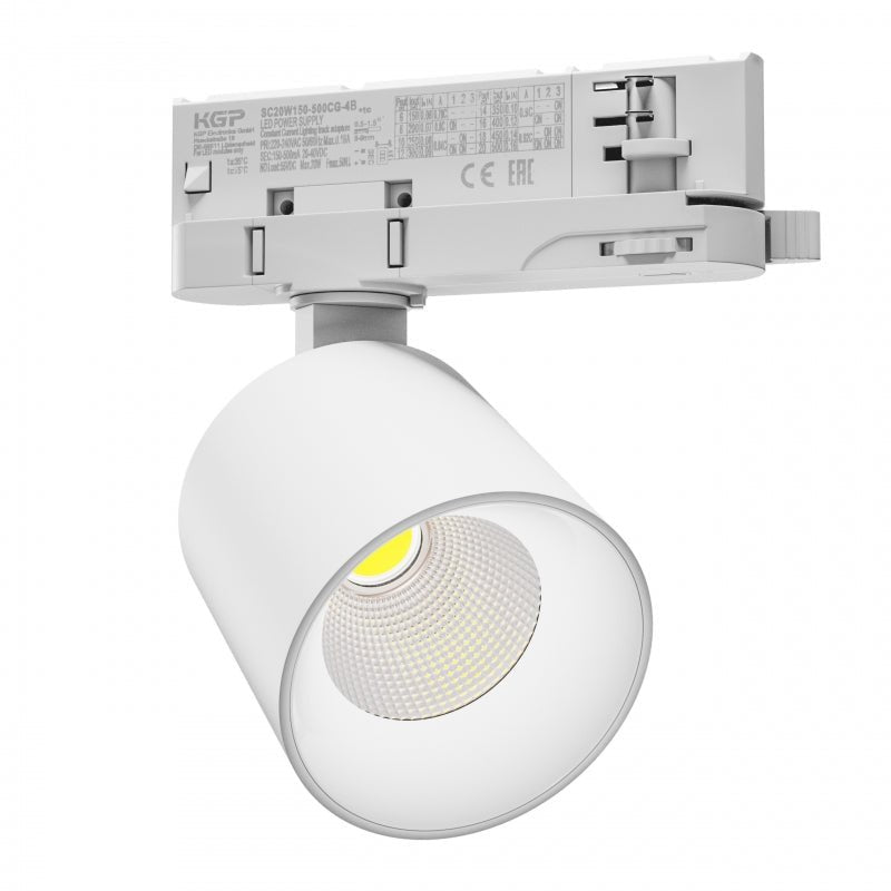 Spectrum Artemida mini LED-spot 20W 230V naturligt vitt 4000K CRI&gt;90 lumen IP20 vit 36/60 grader 2 års garanti