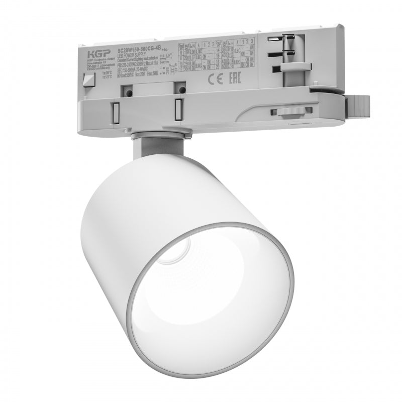 Spectrum Artemida mini LED-spot 20W 230V naturligt vitt 4000K CRI&gt;90 lumen IP20 vit 36/60 grader 2 års garanti