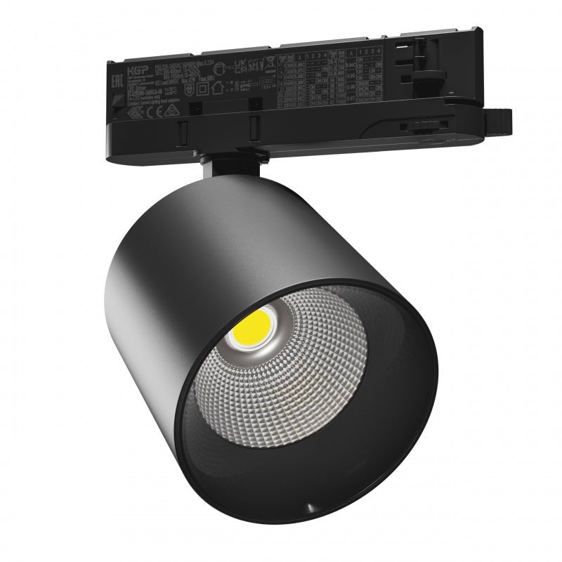 Spectrum Artemida Maxi led svart, 4000K, 4500 lumen, CRI &gt;90, 42W, justerbar effekt, IP20, 3-fas skenmontering