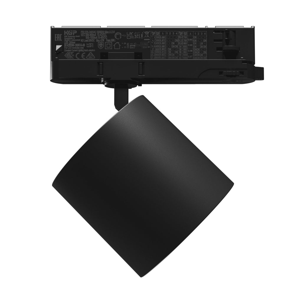 Spectrum Artemida Maxi led svart, 4000K, 4500 lumen, CRI &gt;90, 42W, justerbar effekt, IP20, 3-fas skenmontering