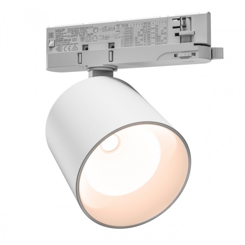 Spectrum Artemida Maxi LED downlight white 42W 3000K >90 CRI 4500 lumen IP20 3-phase track mounting