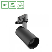 Andromeda Prime tracklight 16W black 6000K 1750 lumen 25° 230V Spectrum IP20 CCT CRI80