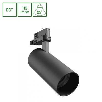 Spectrum Andromeda Prime skenspot 24W 6000K 1800 lumen svart CCT justerbar 25° IP20 inomhusbruk