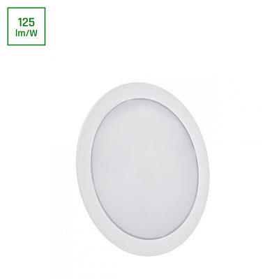 Spectrum algine 2in1 downlight 12W 150 lumen varm vit 3000K IP20 rund för tak- och väggmontering