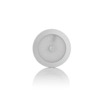 Spectrum rund LED skåpslampa 2,9W WW med PIR-sensor, 170 lumen, 3000K, IP20, dimbar, ytmontering