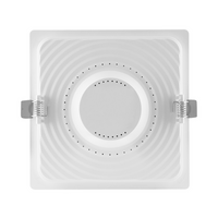Slim Fyrkantig LED Infälld Spot 18W 1530 lumen 4000K Kallvit 120° för tak