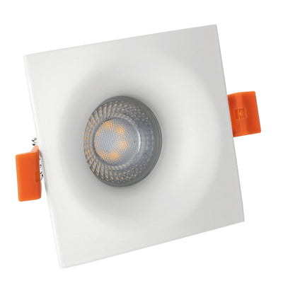 Spectrum Fiale V GU10 fyrkantig vit LED-infälld spotlight - 250V, aluminium, IP20, GU10-sockel, 17000h livslängd