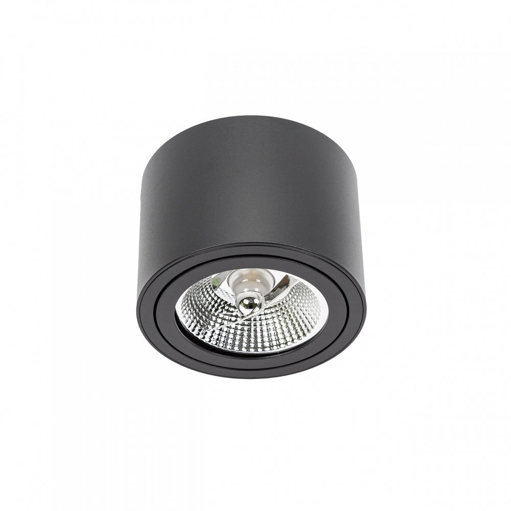Spectrum Chloe AR111 GU10 black LED recessed spotlight 250V, IP20, adjustable, 17000 lumens, aluminum housing