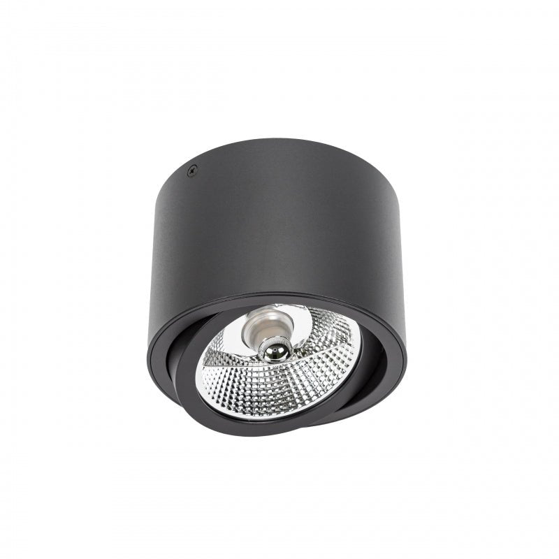 Spectrum Chloe AR111 GU10 black LED recessed spotlight 250V, IP20, adjustable, 17000 lumens, aluminum housing