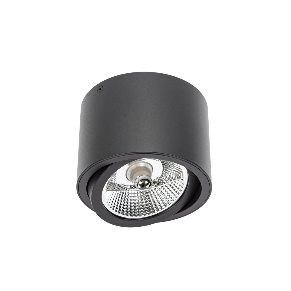 Spectrum Chloe AR111 GU10 black LED recessed spotlight 250V, IP20, adjustable, 17000 lumens, aluminum housing