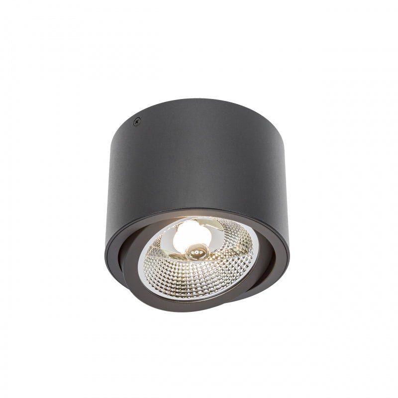 Spectrum Chloe AR111 GU10 black LED recessed spotlight 250V, IP20, adjustable, 17000 lumens, aluminum housing