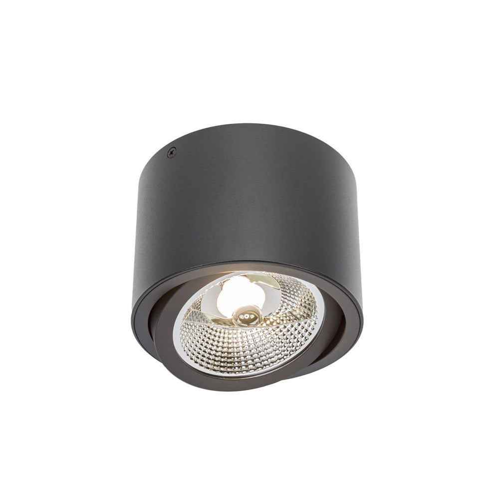 Spectrum Chloe AR111 GU10 black LED recessed spotlight 250V, IP20, adjustable, 17000 lumens, aluminum housing