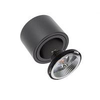 Spectrum Chloe AR111 GU10 black LED recessed spotlight 250V, IP20, adjustable, 17000 lumens, aluminum housing