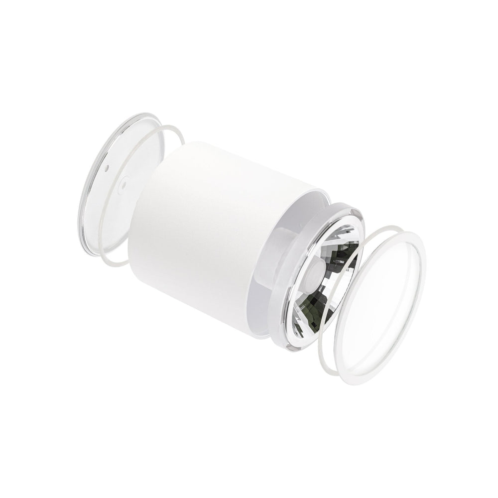 Chloe AR111 GU10 IP65 rund LED-spot utomhus och inomhus Spectrum lampa vit hölje 17000 timmar 250V 120-115 mm
