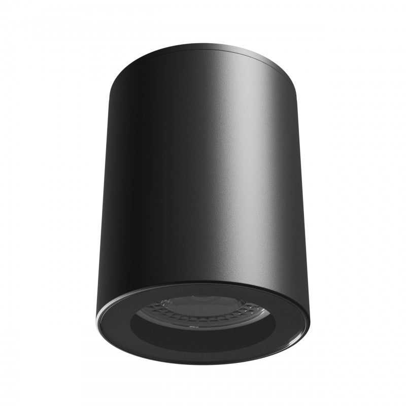 Spectrum CHLOE GU10 250V IP44 svart LED downlight, 70x90mm, aluminiumhölje, vattentät, för inomhusbruk, enkel installation