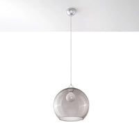 Sollux Lighting BALL hänglampa, Grafitfinish, LED-kompatibel, 220-240V, IP20, Aluminium och Stål