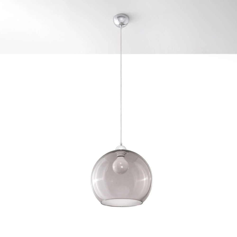 Sollux Lighting BALL hanging lamp, Graphite finish, LED compatible, 220-240V, IP20, Aluminium and Steel