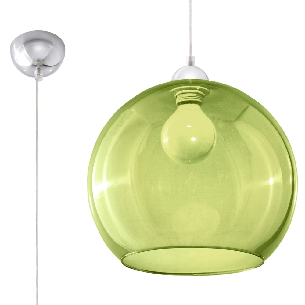 Sollux Lighting BALL hängande lampa LED-kompatibel, 220-240V, IP20, Matt Guld Mässing, Aluminium Stål, 50W max