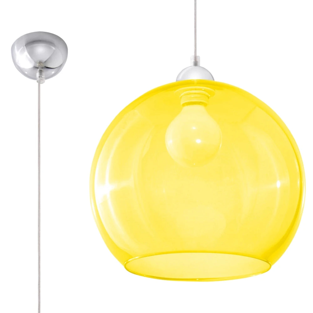 Sollux Lighting BALL hänglampa, LED-kompatibel, IP20, 220-240V, Matt Guld Mässing finish, CE RoHS