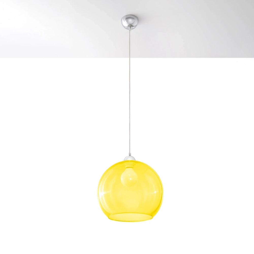 Sollux Lighting BALL hänglampa, LED-kompatibel, IP20, 220-240V, Matt Guld Mässing finish, CE RoHS