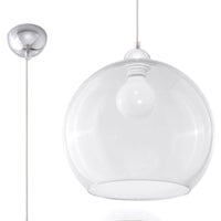 Sollux Lighting BALL hänglampa, transparent skärm, 220-240V, IP20, CE RoHS, Aluminium Mässingfinish